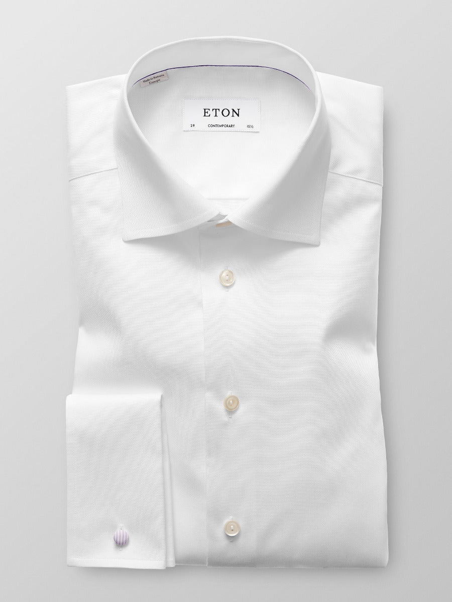 Contemporary Fit French Cuff Twill Shirt