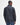 A man viewed from the back wearing a Barbour Ogston Waxed Jacket in Navy with dark gray elbow patches and blue jeans, against a plain white studio background.