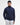 Man wearing a Barbour Tisbury Half Zip Jumper in Navy sweater over a white shirt with beige pants on a white background