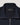 Close-up of a dark navy zip-up sweater collar with a black BELSTAFF label and silver zipper, shown against a light gray background.