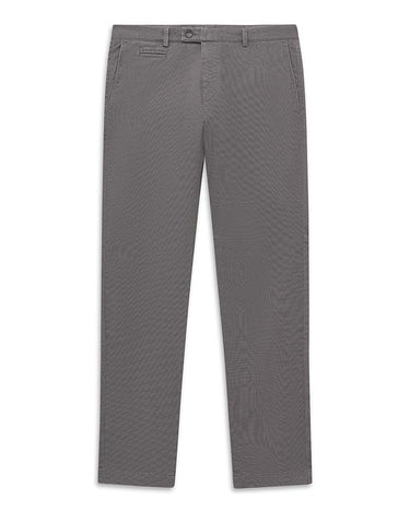 A pair of Bugatti Modern Fit Stretch Chinos in Grey shown flat against a plain white background.
