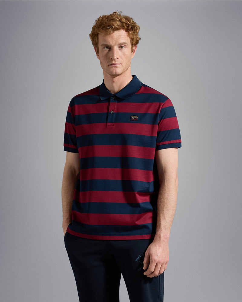 Cotton piqué Polo with iconic badge