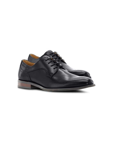 Carl Gross Ulf Leather Derby, Black on a white background