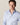 Eton French Cuff Twill Shirt, Light Blue 6