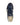 A GANT low-top sneaker shown from a top-down view, featuring navy blue suede and leather panels, cream side stripes, navy laces, and a light beige interior with gold branding.