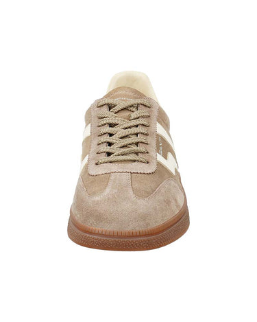 A GANT Cuzmo Suede Trainers in Greige shown from the front on a plain white background.