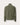 An olive green knit sweater with contrasting beige elbow patches, shown from the back on a light beige background.