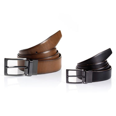 Monti Florenz Reversible Belt, Black Cognac