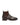 A R.M. Williams Craftsman Wide Fit, Chestnut boot with a matching dark brown elastic side panel and pull tabs, shown in a side profile on a light gray background.