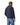 A man wearing a R.M. Williams Quarter Zip Sweat, Navy and blue jeans, shown from a rear three-quarter angle against a plain white background.
