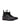 A pair of R. M. Williams Comfort Craftsman Boot Wide Fit, Black with elastic side gore panels, shown from a three-quarters angle on a clean white background.