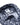 Close-up of a men's R2 Modern Fit Travel Shirt, Navy Print dress shirt collar with a navy blue and white floral pattern, featuring a visible '22 Amsterdam' brand label.