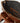 Brown leather bag with open zipper showing black interior
