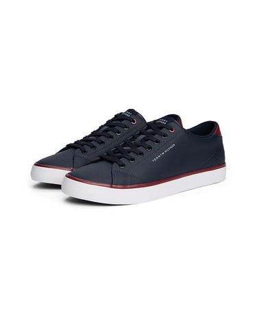Tommy Hilfiger Logo Trainers With Leather