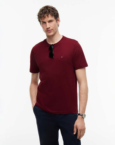 Tommy Hilfiger Flag Embroidery Jersey Crew Neck T-Shirt