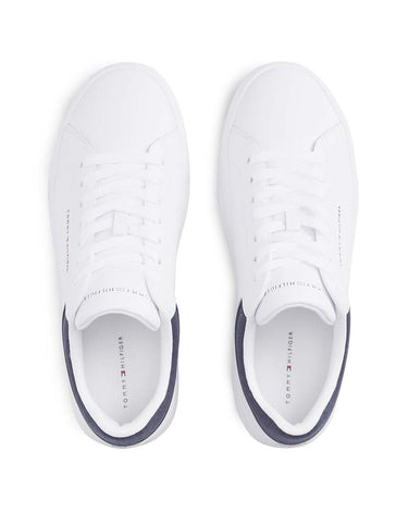 Tommy Hilfiger Leather Mix Collar Court Trainer