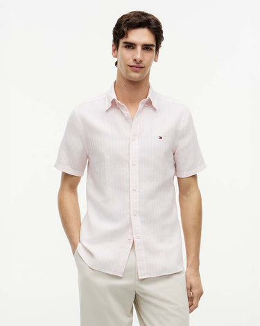 Tommy Hilfiger Linen Blend Stripe S/S Shirt