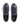 A pair of Tommy Hilfiger low-top sneakers in navy blue leather with white soles, shown from a top-down view on a white background.