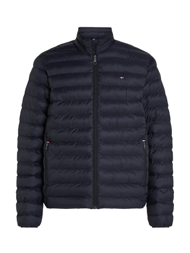 Tommy Hilfiger Packable Quilted Jacket, Navy on a white background