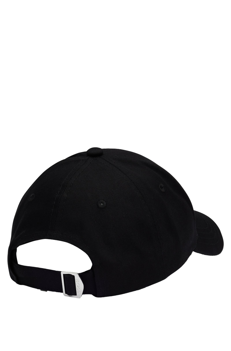 Zed Cotton-twill six-panel cap with embroidered logo Black