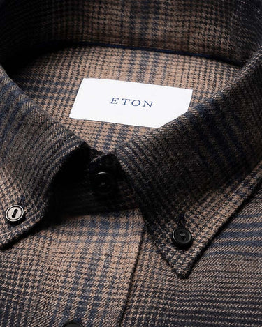 Eton Casual Fit Flannel Shirt