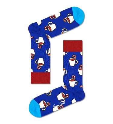 Happy Socks 2-Pack Candy Cane & Cocoa Gift Set Multicolour