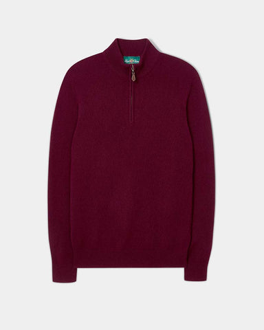 Alan Paine Sutherland Lambswool 1/4 Zip Jumper