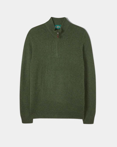 Alan Paine Sutherland Lambswool 1/4 Zip Jumper