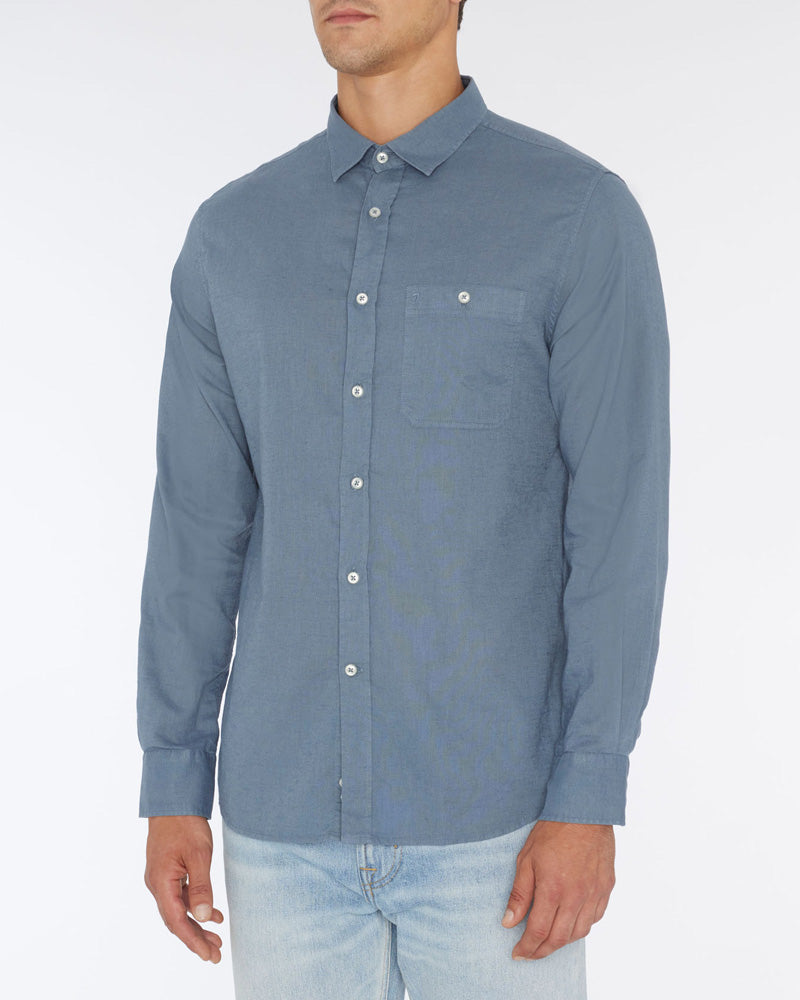 7 For All Mankind One Pocket Shirt Cotton Linen
