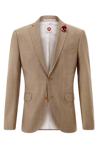 Club Of Gents Patrick Pascal Philipp 3 Piece Slim Mix and Match Suit Beige