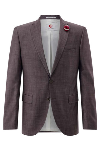 Club Of Gents Partick Pascal 2 Piece Slim Mix and Match Suit Wine
