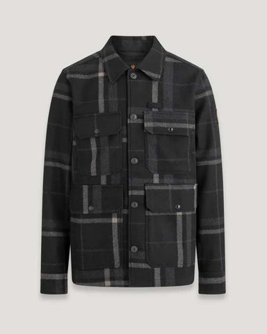 Belstaff Forge Wool Check Overshirt