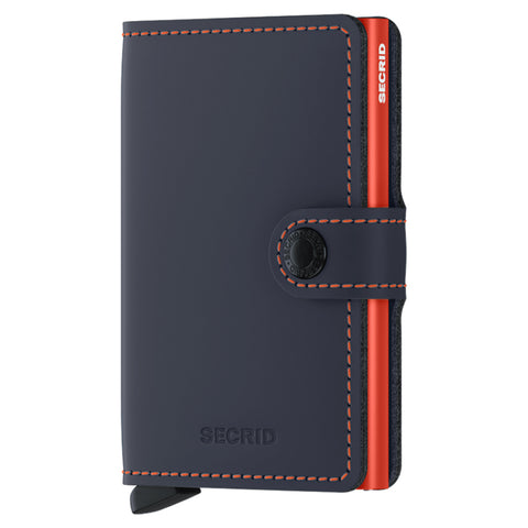 Secrid Miniwallet Matte Midnight Blue/Orange