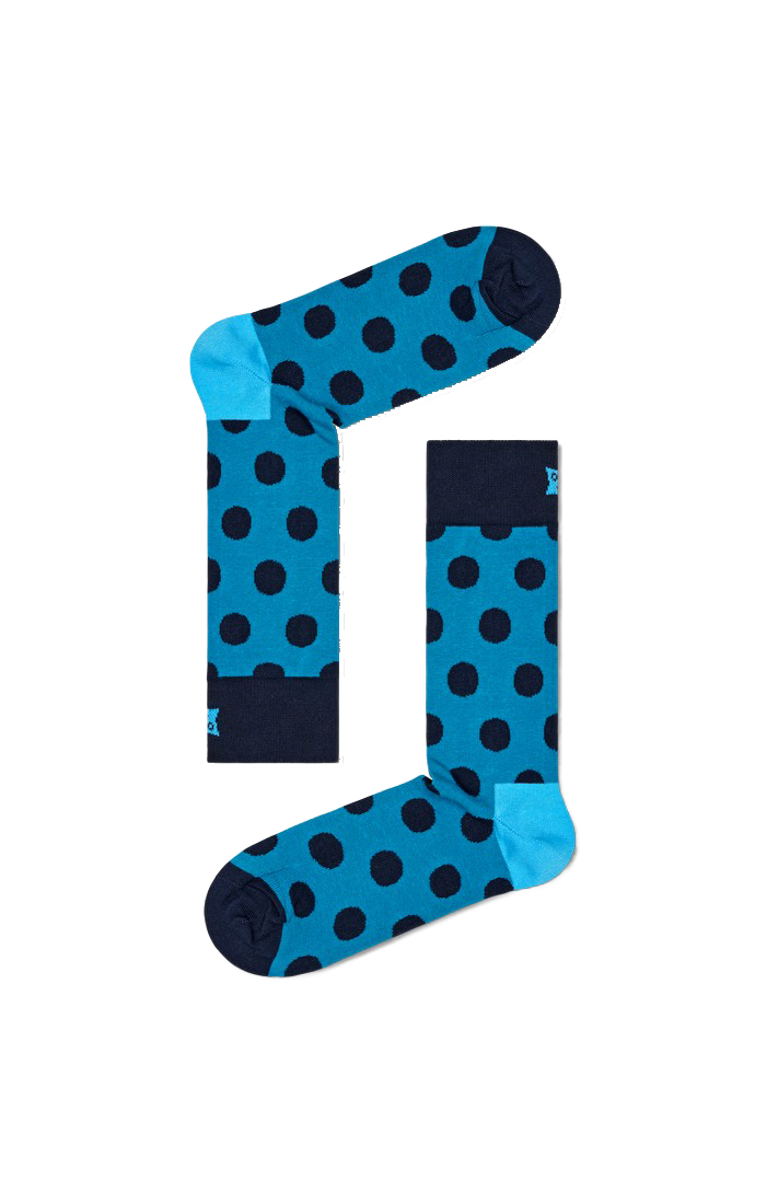 Big Dot Sock Blue
