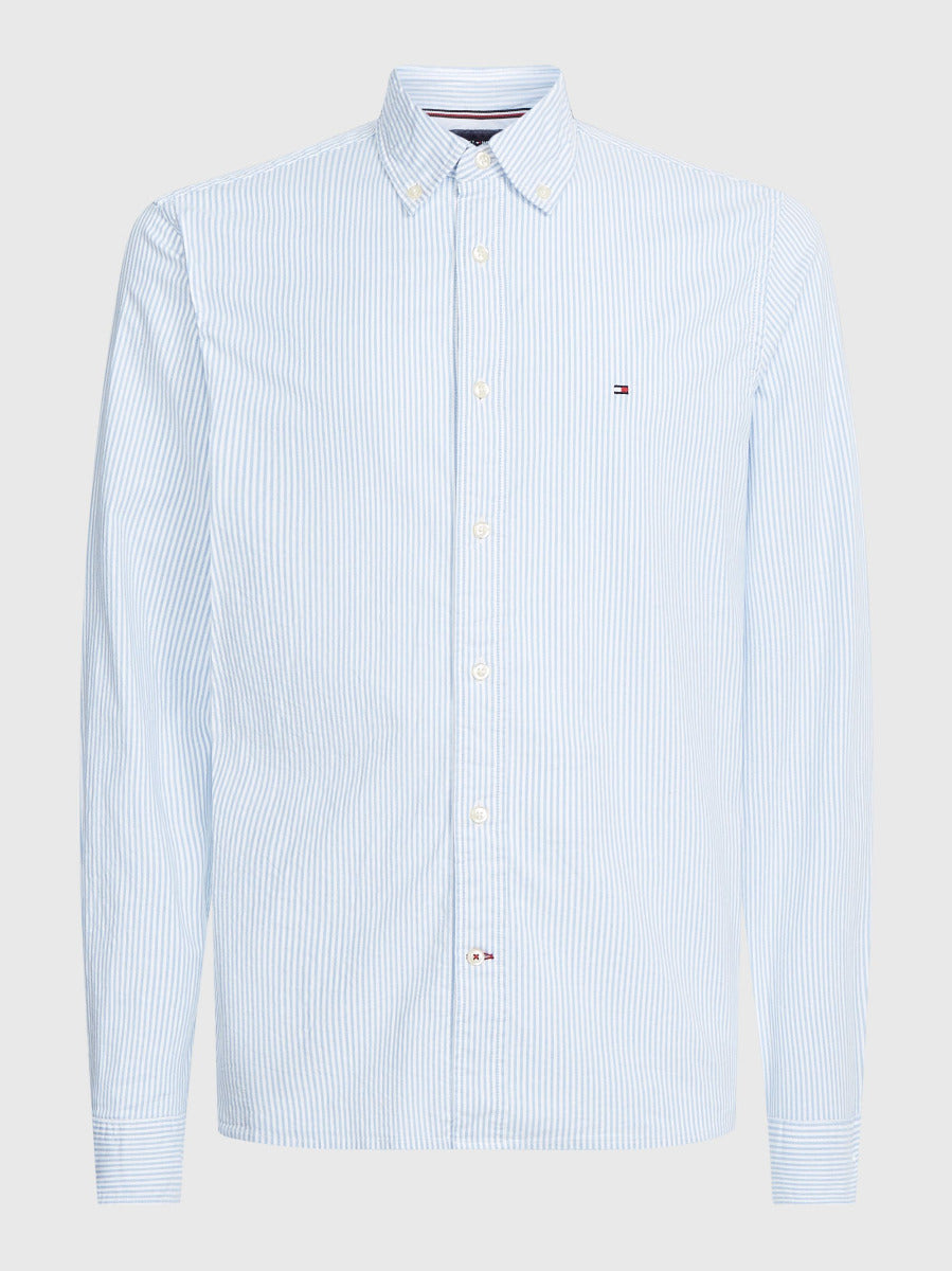 1985 Collection TH Flex Stripe Shirt Copenhagen Blue/White