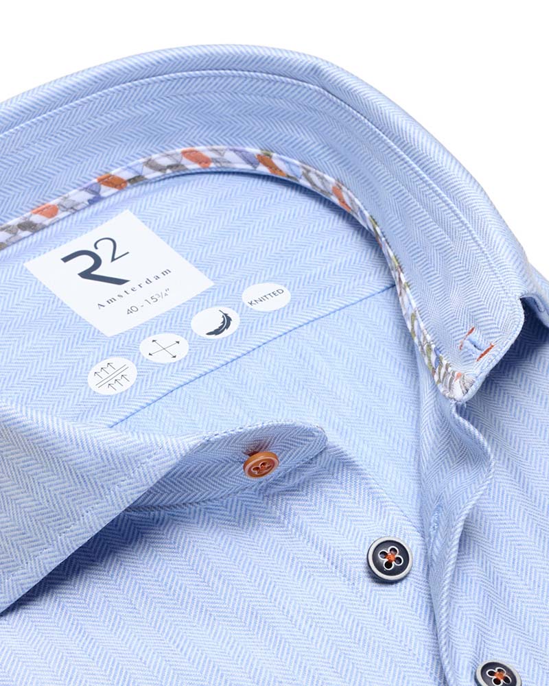 R2 Herringbone Knitted Shirt