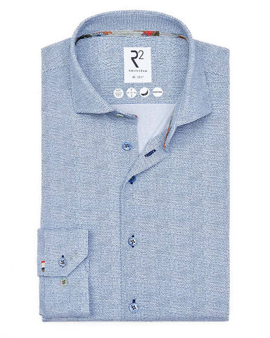 R2 Mini Print Technical Knit Shirt