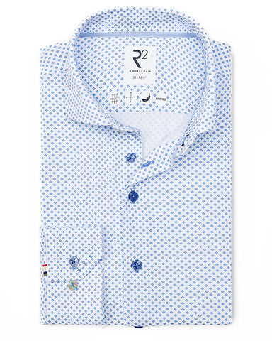 R2 Printed Technical Knit Shirt