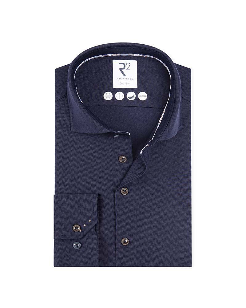 R2 Herringbone Knitted Shirt