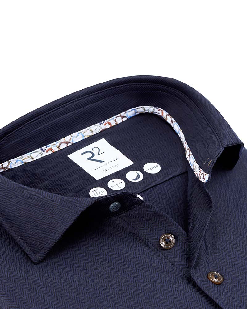 R2 Herringbone Knitted Shirt