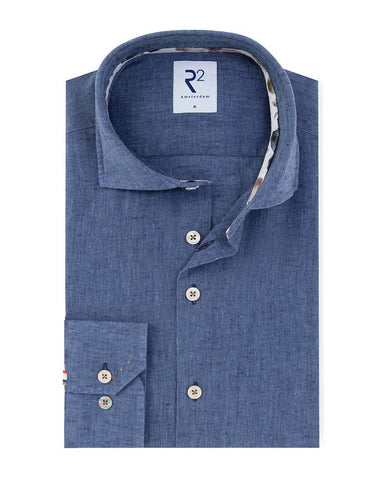 R2 Modern Fit Linen Blend Shirt