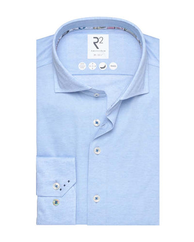 R2 Modern Fit Linen Blend Travel Shirt