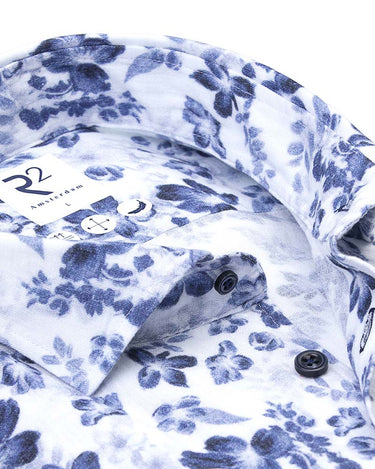 R2 Modern Fit Linen Blend Shirt