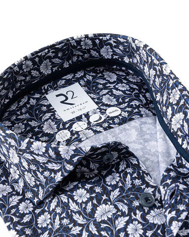 R2 Printed Modern Fit Travel Shirt