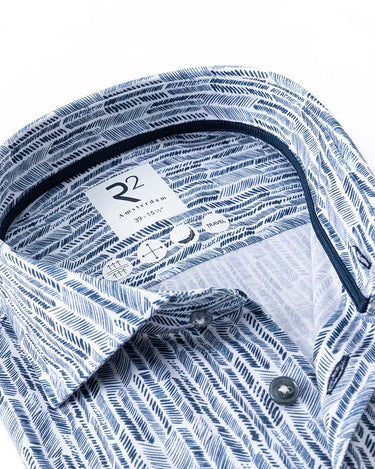 R2 Printed Modern Fit Travel Shirt