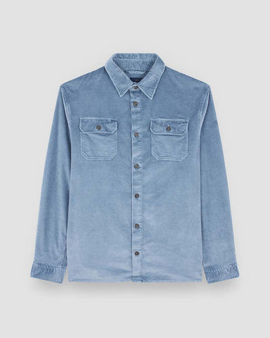 Paul & Shark Corduroy overshirt with Moon badge