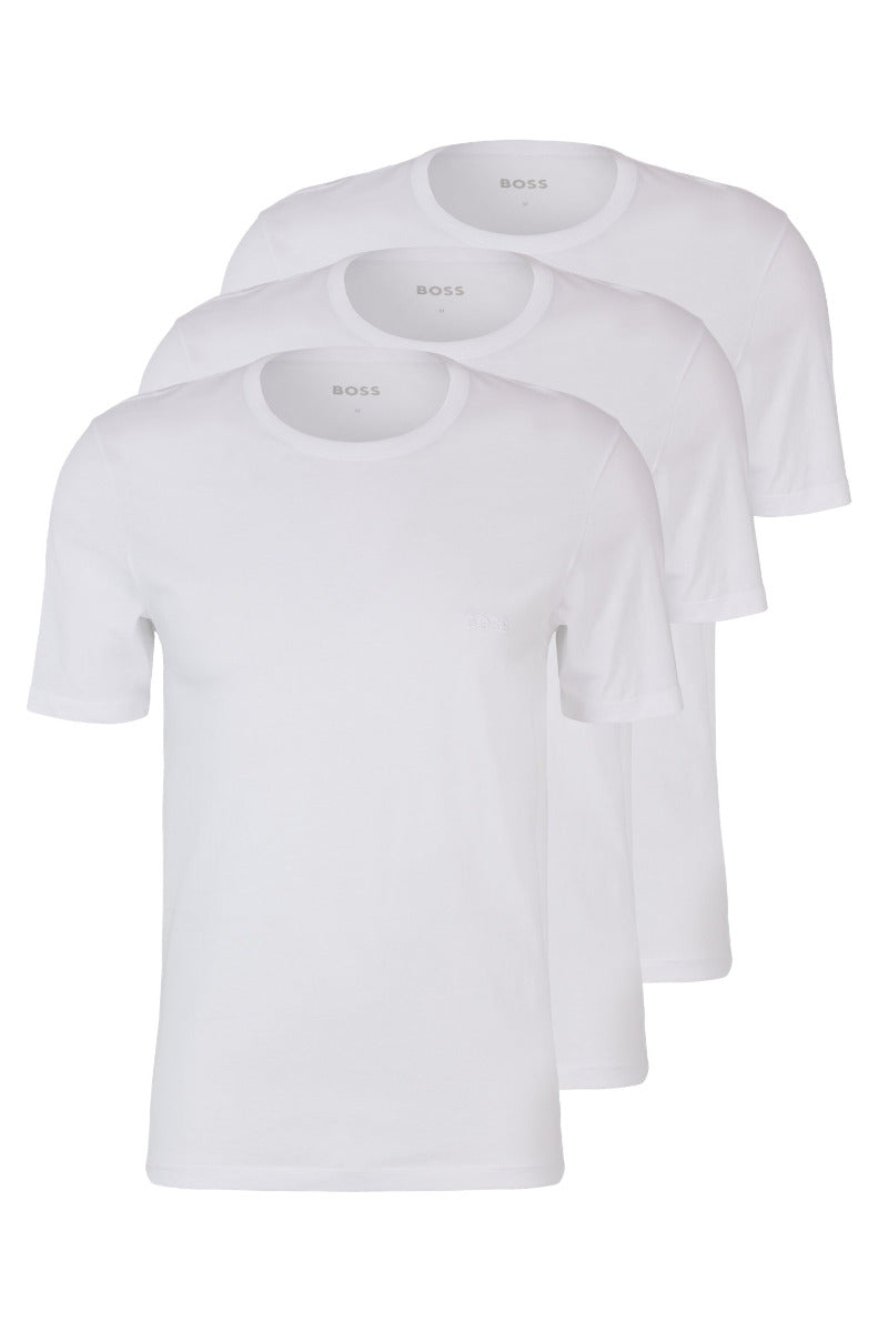 Three-pack of logo-embroidered T-shirts in cotton White