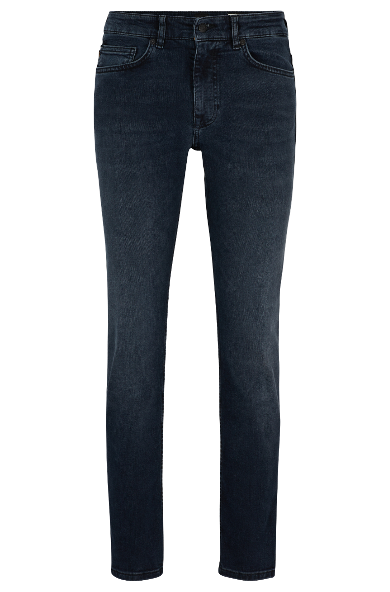 Delaware Slim Fit Jeans In Super-Stretch Denim Dark Blue