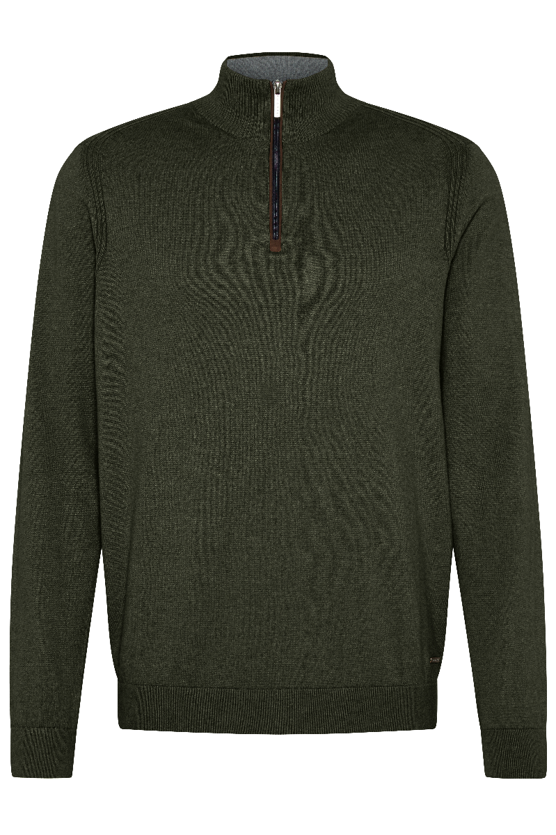 Half Zip Sweater Dark Green