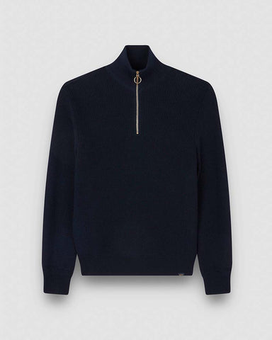 Paul & Shark Shark Tag Tech Wool half zip sweater